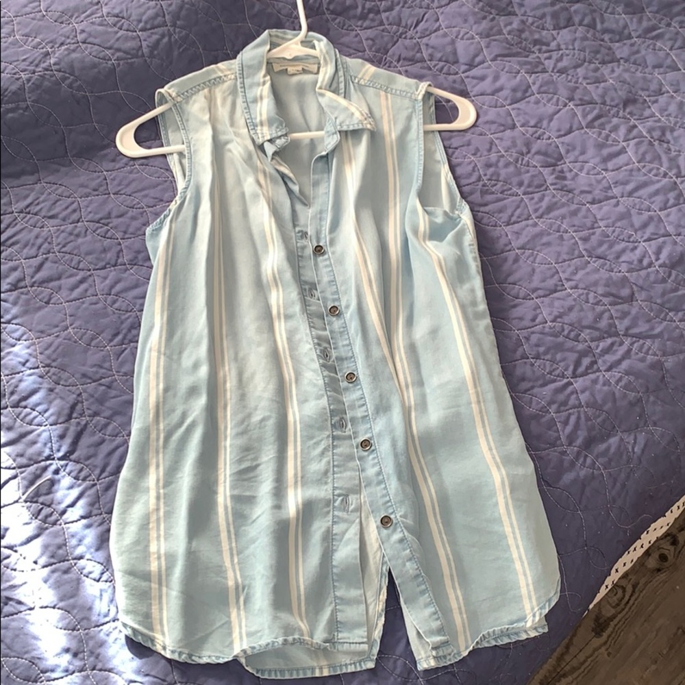 Denim Sleeveless Workshirt
